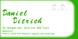 daniel ditrich business card
